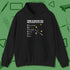 6 Keys to Billiards Success (E.A.T.A.S.S.) Hoodie, front view, in Black dress for the shot you want to take